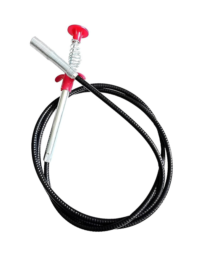 Drain Cleaning Spring Stick with Hair-Catching Claw (160cm)