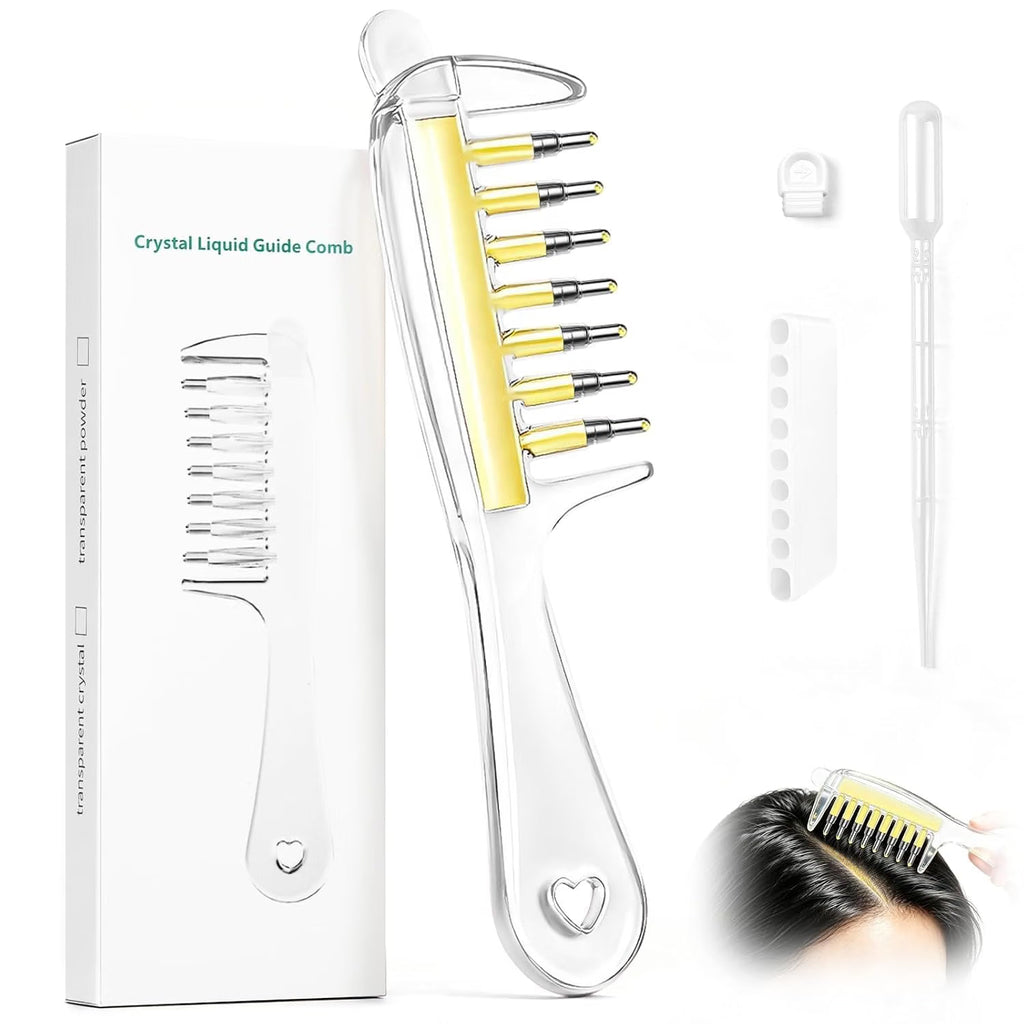 Refillable Hair Oil Applicator Comb, Refillable Scalp Massager