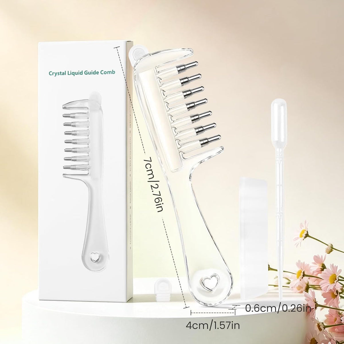 Refillable Hair Oil Applicator Comb, Refillable Scalp Massager