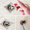 Drain Cleaning Spring Stick with Hair-Catching Claw (160cm)