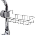 Kitchen Sink Caddy Organizer Over Faucet Sponge Holder