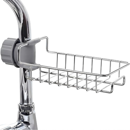 Stainless Steel Over-Faucet Kitchen Sink Caddy Organizer