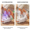 Electric shoe dryer with a timer and temperature control.