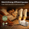 Electric shoe dryer with a timer and temperature control.