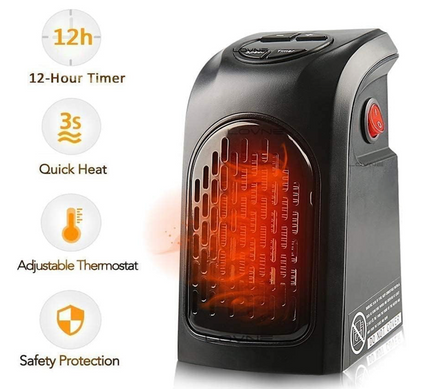 Portable Room Heater, 400W with LED Display
