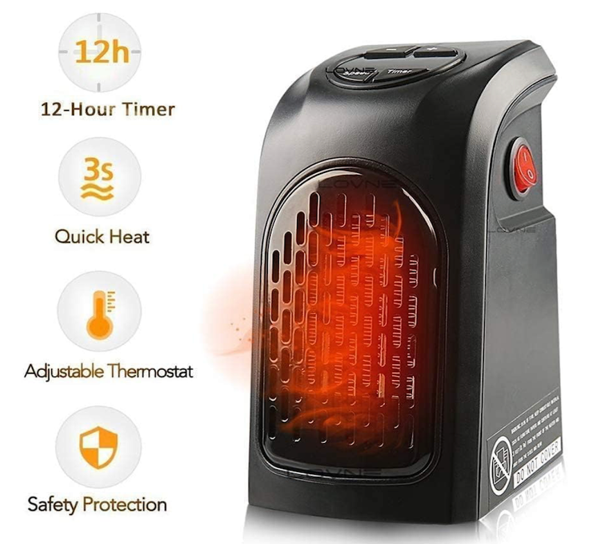 Portable Room Heater, 400W with LED Display