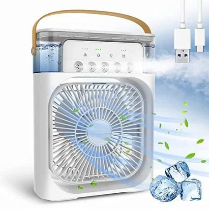 Portable Air Cooler Fan with Humidifier & LED Light