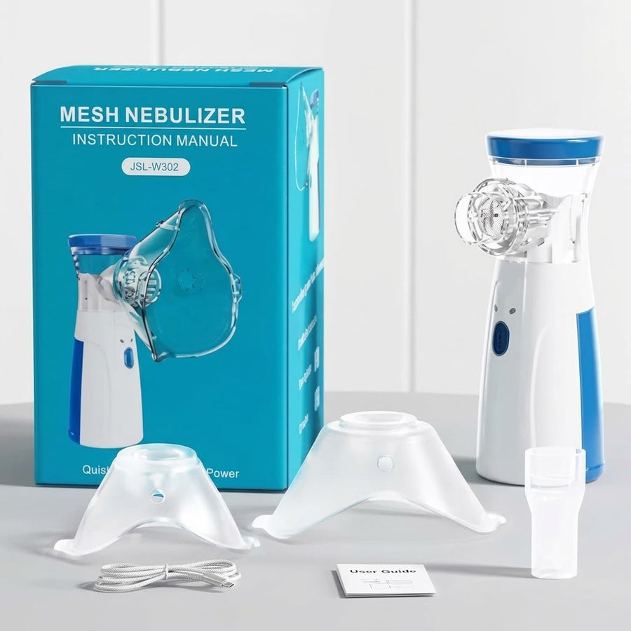 Portable Mesh Nebulizer, Silent and Compact Nebulizer Machine for Adult and Children